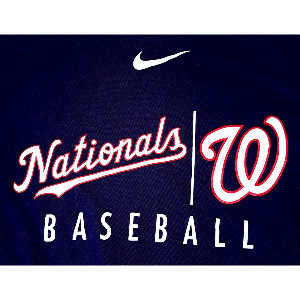 Nike Washington Nationals Baseball Women's S Dri-Fit T-Shirt Boys L - Picture 3 of 6